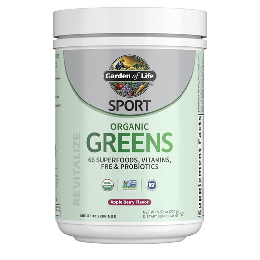 Основне фото товару Sport Organic Greens Powder Apple Berry Flavor Основне фото товару Sport Organic Greens Powder Apple Berry Flavor, Супергрінс, 270 г