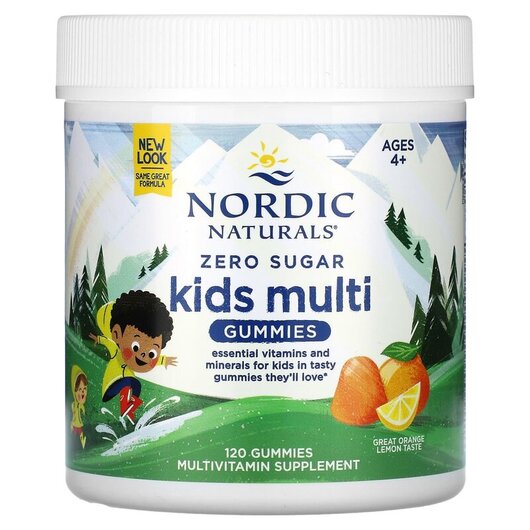 Основное фото товара Zero Sugar Kids Multi Gummies Orange Lemon Основное фото товара Zero Sugar Kids Multi Gummies Orange Lemon, Мультивитамины, 120 т