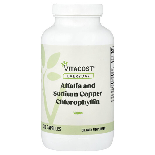 Основное фото товара Alfalfa and Sodium Copper Chlorophyllin Основное фото товара Хлорофилл, Alfalfa and Sodium Copper Chlorophyllin, 300 капсул