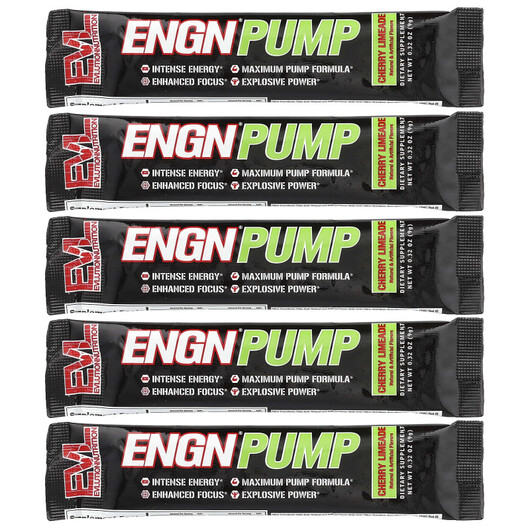 Основне фото товару ENGN Pump Cherry Limeade, Спортивне харчування, 5 шт