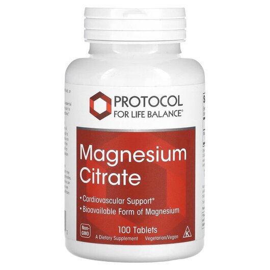 Основное фото товара Magnesium Citrate Основное фото товара Protocol for Life Balance, Магний, Magnesium Citrate, 100 таблето