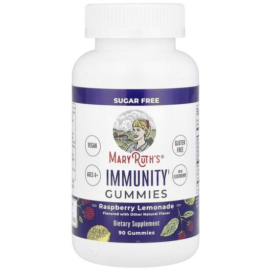 Основне фото товару Immunity Gummies Pectin Based Raspberry, Підтримка імунітету, 90 