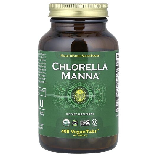 Основное фото товара HealthForce Superfoods, Хлорелла Манна, Chlorella Manna, 400 табл