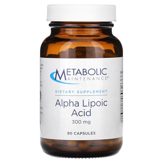 Основное фото товара Alpha Lipoic Acid 300 mg Основное фото товара Альфа липоевая 300 мл, Alpha Lipoic Acid 300 mg, 100 капсул