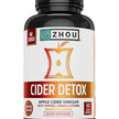 Фото товару Zhou Nutrition, Cider Detox, Яблучний оцет, 60 капсул