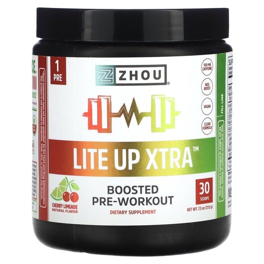 Основне фото товару Lite Up Xtra Boosted Pre-Workout Cherry, Передтренувальний компле