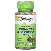 True Herbs Echinacea Elderberry 440 mg Эхинацея Solaray