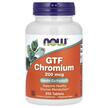 Фото товару NOW Foods, GTF Chromium 200 mcg, Хром, 250 таблеток