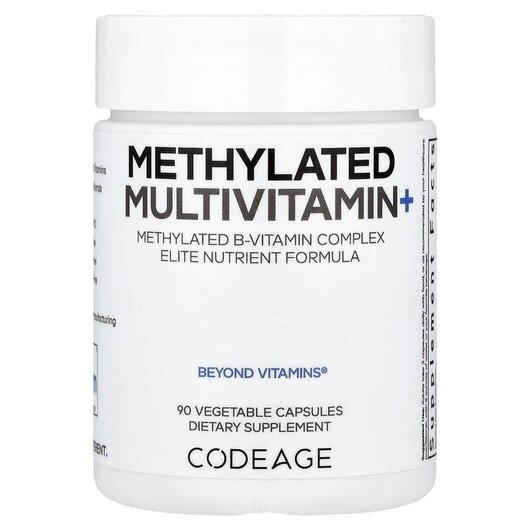 Основне фото товару Methylated Multivitamin+ Основне фото товару CodeAge, Methylated Multivitamin+, Мультивітаміни, 90 капсул