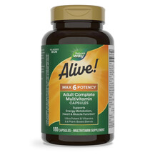 Мультивітаміни Alive! Max6 Potency Adult Complete No Added