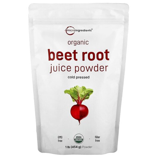 Основное фото товара Micro Ingredients, Порошковый сок, Organic Beet Juice Powder, 454