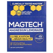 Магній MagTech Magnesium Drink Mix Lemonade 20 Stick Packs