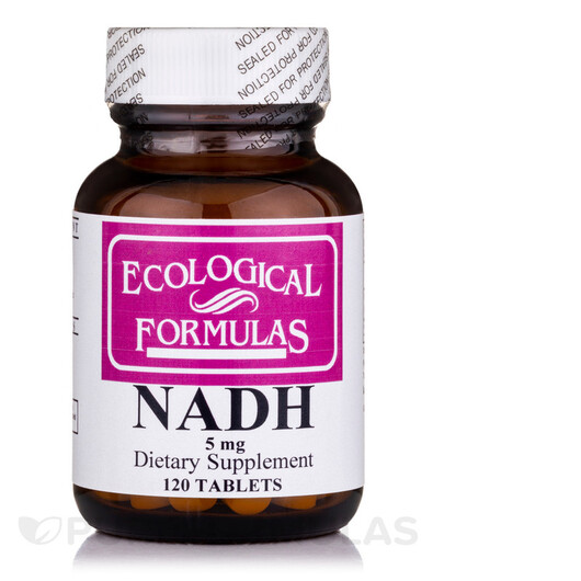 Основне фото товару NADH 5 mg Основне фото товару Ecological Formulas, NADH 5 mg, НАДН, 120 таблеток
