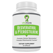 Resveratrol 600 mg Ресвератрол VitaMonk 60 капсул