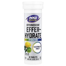 Effer-Hydrate Электролиты 10 таблеток по NOW Foods 51 г