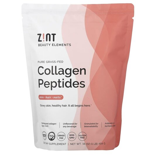 Основное фото товара Hydrolyzed Collagen Types 1 & 3 Beef Основное фото товара Zint, Коллаген из говядины, Grass-Fed Beef Collagen, 454 г