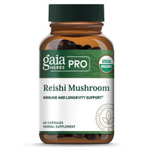Гриби Рейші Organic Reishi Mushroom Gaia Herbs 60 капсул Гриби Рейші Organic Reishi Mushroom Gaia Herbs 60 капсул
