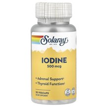 Iodine from Potassium Iodide 500 mcg Йод 500 мкг Solaray
