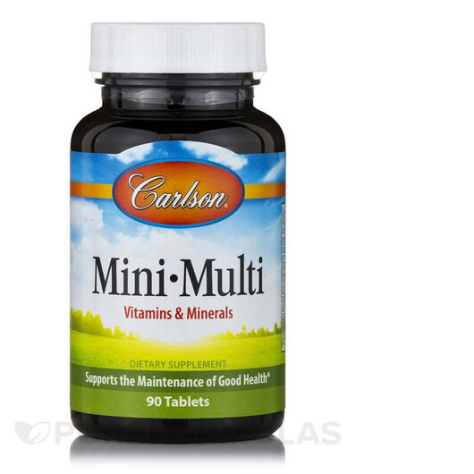 Основное фото товара Mini-Multi Vitamins & Minerals Основное фото товара Carlson, Мультивитамины, Mini-Multi Vitamins & Minerals, 90 т