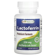 Lactoferrin 250 mg Лактоферрин Best Naturals 60 капсул Lactoferrin 250 mg Лактоферрин Best Naturals 60 капсул