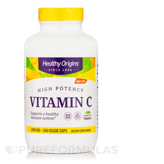 Основное фото товара Healthy Origins, Витамин C, Vitamin C 1000 mg, 360 капсул