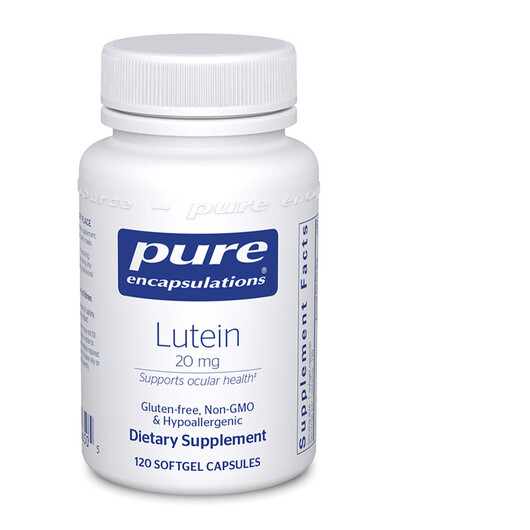 Основне фото товару Pure Encapsulations, Lutein 20 mg, Лютеїн, 120 капсул