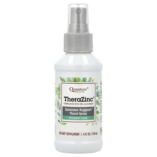 Основне фото товару TheraZinc Spray with Immune Boosting Nutrients Peppermint, Цинк, 