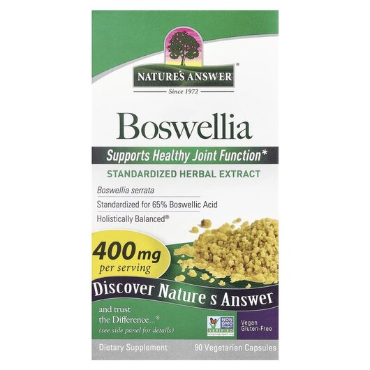 Основное фото товара Boswellia 400 mg Основное фото товара Босвелия 400 мг, Boswellia 400 mg 90 Vegetarian, 90 капсул