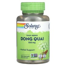 True Herbs Dong Quai 550 mg Дягиль Solaray 180 капсул True Herbs Dong Quai 550 mg Дягиль Solaray 180 капсул