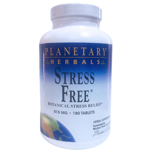 Основне фото товару Planetary Herbals, Stress Free 810 mg, Підтримка стресу, 180 табл