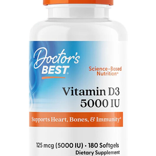 Основное фото товара Vitamin D3 Основное фото товара Doctor's Best, Витамин D3, Vitamin D3, 180 капсул