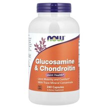 Glucosamine & Chondroitin Глюкозамин NOW Foods 240 капсул Glucosamine & Chondroitin Глюкозамин NOW Foods 240 капсул