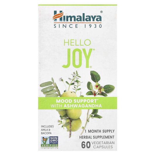 Основне фото товару Hello Joy Mood Support With Ashwagandha, Ашваганда, 60 капсул