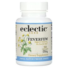 Feverfew 125 mg Пиретрум 125 мл Eclectic Herb 90 капсул Feverfew 125 mg Пиретрум 125 мл Eclectic Herb 90 капсул