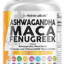 Ashwagandha Maca Root Fenugreek Supplement with Tongkat -