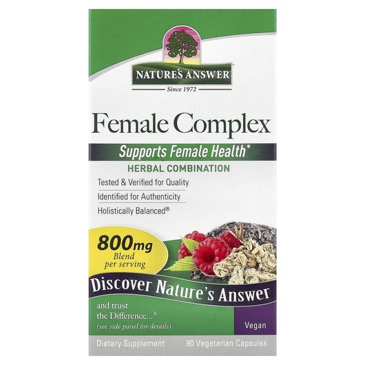 Основное фото товара Nature's Answer, Травяные добавки, Female Complex Herbal, 90