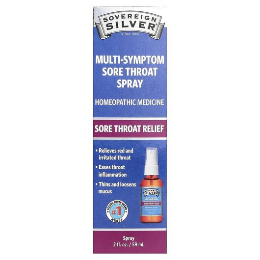 Основное фото товара Multi-Symptom Sore Throat Spray Основное фото товара Спрей для горла, Multi-Symptom Sore Throat Spray, 59 мл