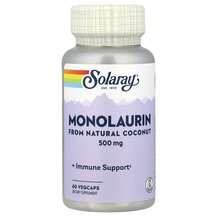 Monolaurin 500 mg Монолаурин 500 мг Solaray 60 капсул