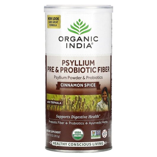 Основное фото товара Клетчатка, Psyllium Pre & Probiotic Fiber Cinnamon Spice, 283