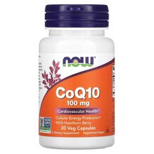 Коензим CoQ10 CoQ10 100 mg NOW Foods 30 капсул Коензим CoQ10 CoQ10 100 mg NOW Foods 30 капсул