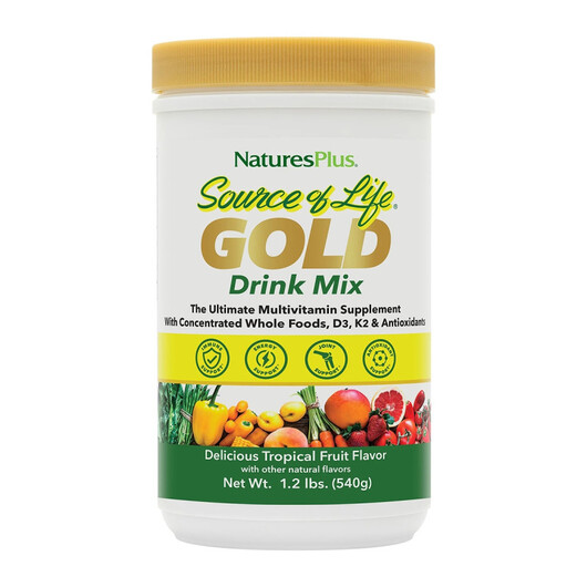 Основне фото товару Source of Life GOLD Drink Mix Delicious Tropical Fruit Flavor Основне фото товару Source of Life GOLD Drink Mix Delicious Tropical, Мультивітаміни,