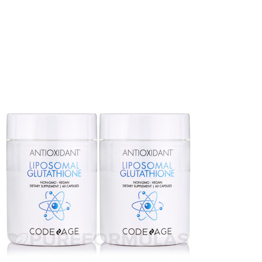 Основное фото товара Liposomal L-Glutathione 2-Pack Reduced Glutathione, L-Глутатион, 
