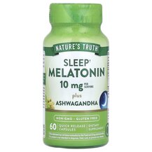 Sleep Melatonin Plus Ashwagandha 10 mg Мелатонин Nature's