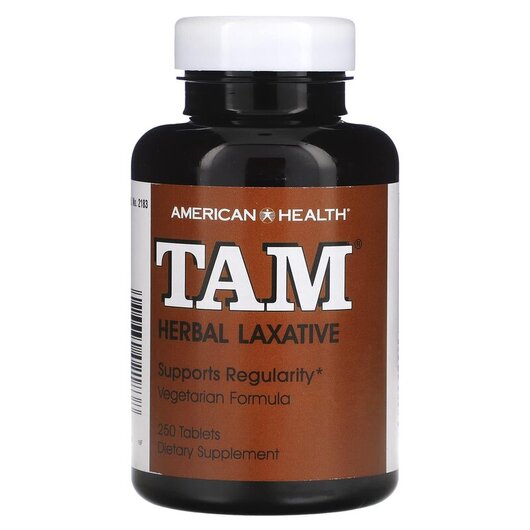 Основне фото товару American Health, TAM Herbal Laxative, Трав'яне проносне, 250