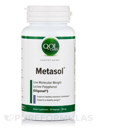 Основне фото товару Quality of Life, Metasol 100 mg, Кардіо комплекс, 60 капсул