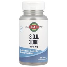 Супероксиддисмутаза S.O.D. 3000 400 mg KAL 100 таблеток Супероксиддисмутаза S.O.D. 3000 400 mg KAL 100 таблеток