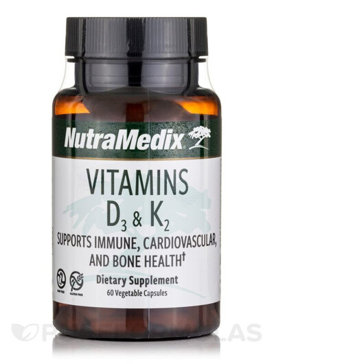 Основное фото товара NutraMedix, Витамин D3, Vitamin D3 & K2, 60 капсул