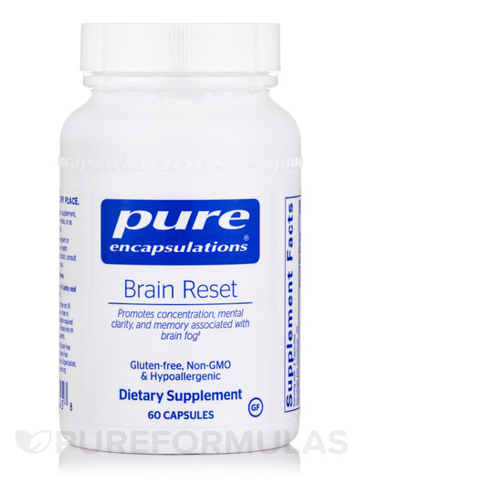 Основное фото товара Brain Reset Основное фото товара Pure Encapsulations, Поддержка мозга, Brain Reset, 60 капсул