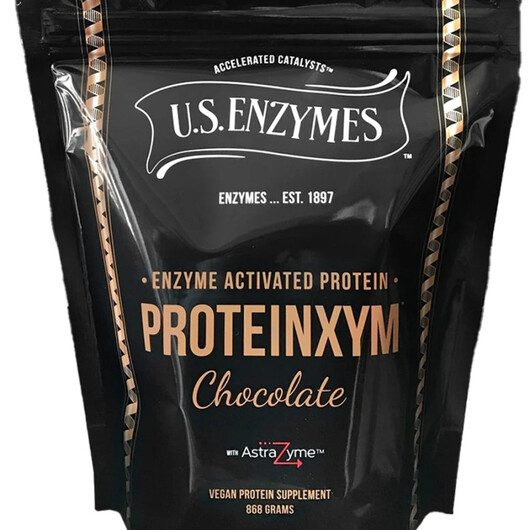 Основне фото товару Proteinnxym Chocolate Flavor Основне фото товару U.S. Enzymes, Proteinnxym Chocolate Flavor, Протеїн Веганский, 86