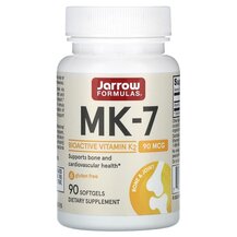 MK-7 90 mcg MK-7 90 мкг Jarrow Formulas 90 капсул MK-7 90 mcg MK-7 90 мкг Jarrow Formulas 90 капсул